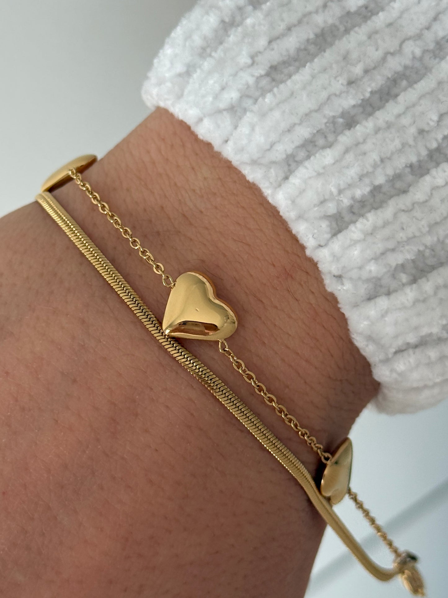 Bracciale con cuori