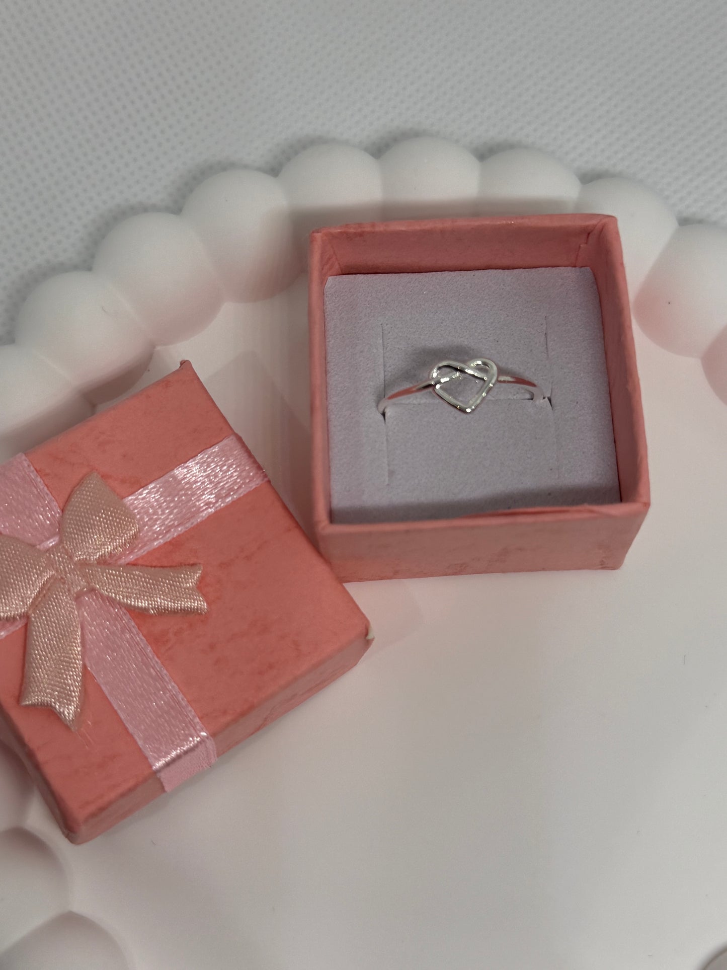 Anellino cuore incrocio