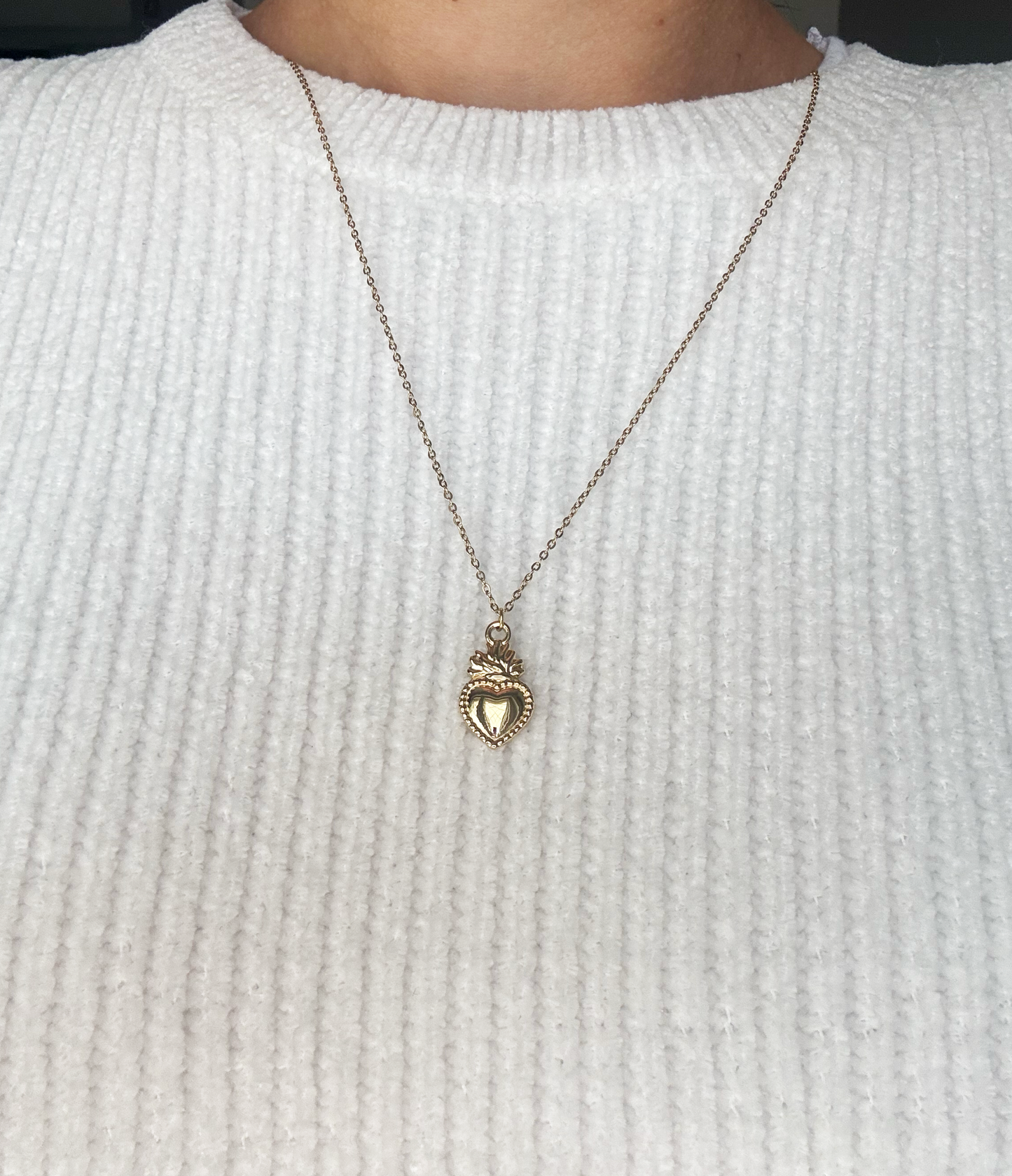 Collana Cuore Votivo Oro